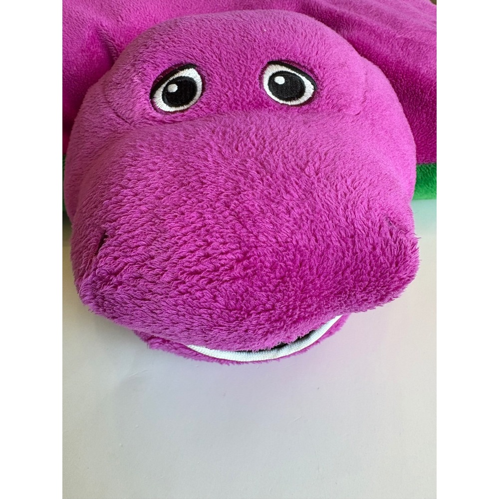 Pillow Pets Barney the Dinosaur Plush Purple T-Rex Stuffed Animal 2011 Lyons Y2K - Picture 3 of 14